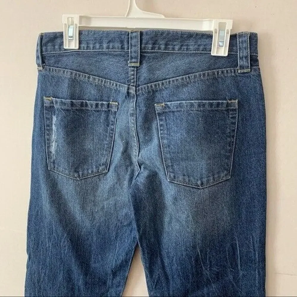 JCrew Mid Rise Vintage Slim Distressed Jeans 2009 Y2K Womens Size 28
